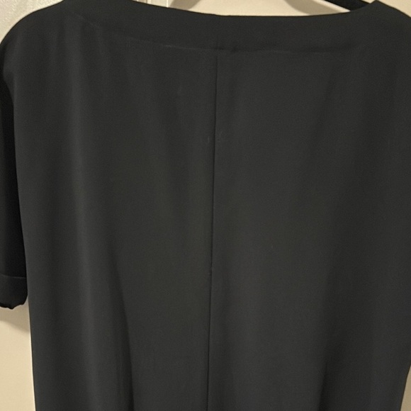 Trina Turk black blouse, Tunic, stretch waist, zipper, pockets, size XS - Picture 11 of 11